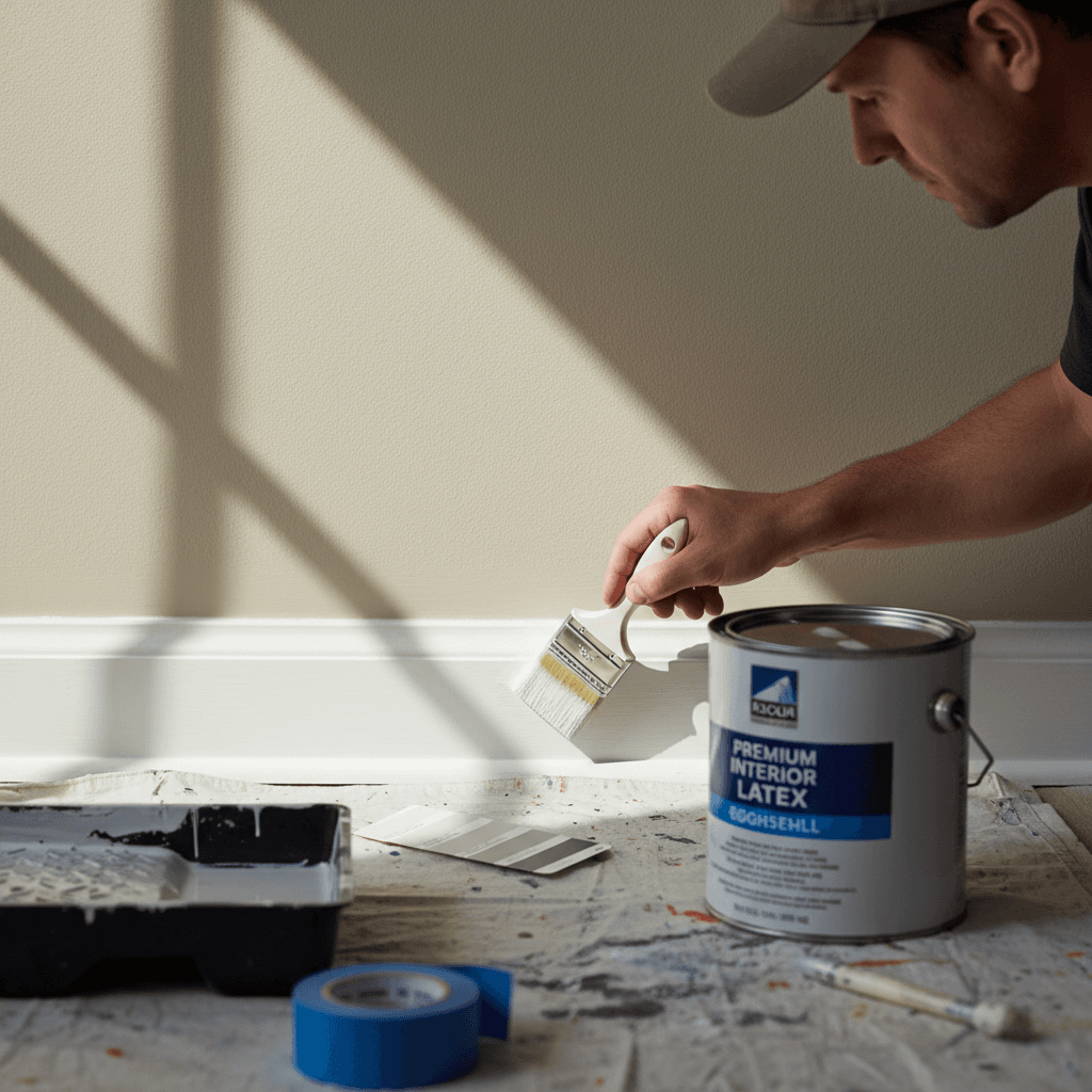 Professional interior painting with quality finish work